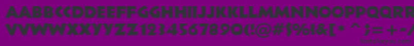Шрифт Informal011Bt – чёрные шрифты на фиолетовом фоне