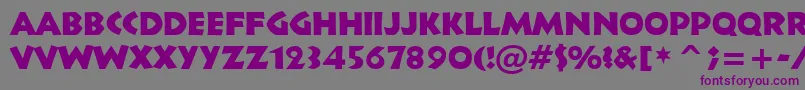 Informal011Bt Font – Purple Fonts on Gray Background