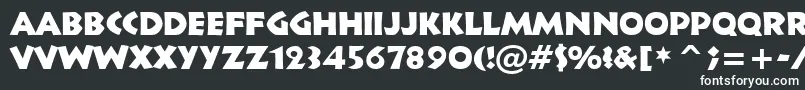 フォントInformal011Bt – 黒い背景に白い文字