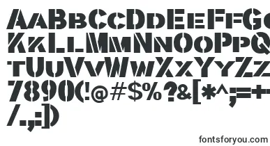 Stencilla font – military Fonts