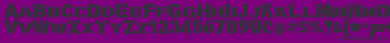 Stencilla Font – Black Fonts on Purple Background