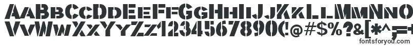 Шрифт Stencilla – трафаретные шрифты