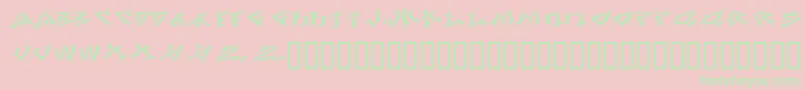 LhfDefWriterConvex Font – Green Fonts on Pink Background