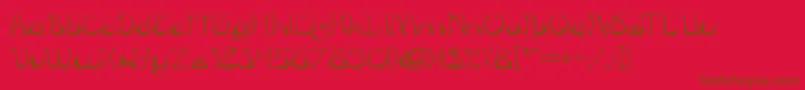 CroissantSandwich Font – Brown Fonts on Red Background