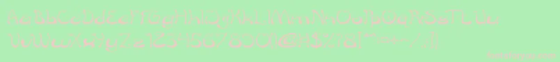 CroissantSandwich Font – Pink Fonts on Green Background