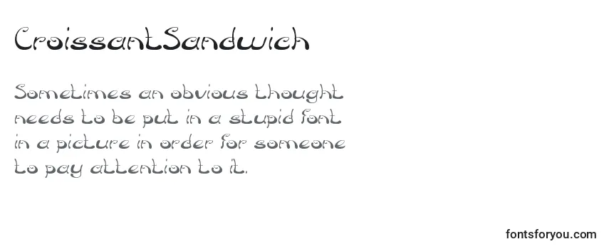 Czcionka CroissantSandwich