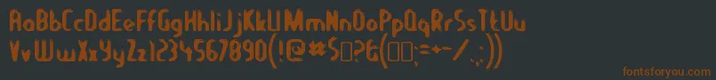 fuente LetseatRegular – Fuentes Marrones Sobre Fondo Negro