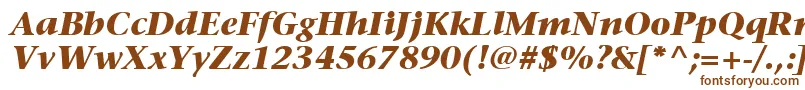 ItcStoneSerifLtBoldItalic-Schriftart – Braune Schriften