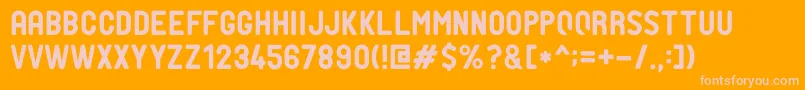 PtfNordicRnd Font – Pink Fonts on Orange Background