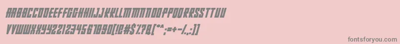 RussianDollmakerItalic Font – Gray Fonts on Pink Background
