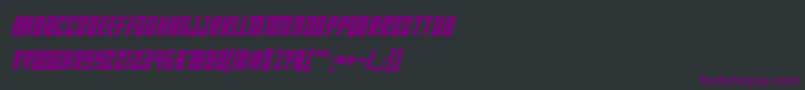 RussianDollmakerItalic Font – Purple Fonts on Black Background