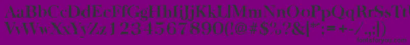 BaskervillerandomBold Font – Black Fonts on Purple Background