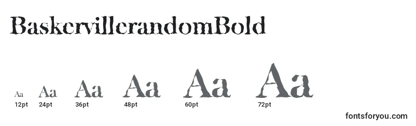 BaskervillerandomBold Font Sizes
