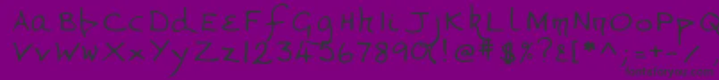 Lehn268 Font – Black Fonts on Purple Background