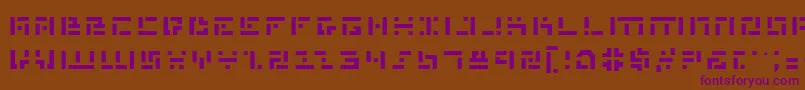 Шрифт MissileMan – фиолетовые шрифты на коричневом фоне