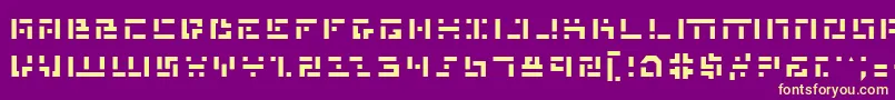 Шрифт MissileMan – жёлтые шрифты на фиолетовом фоне