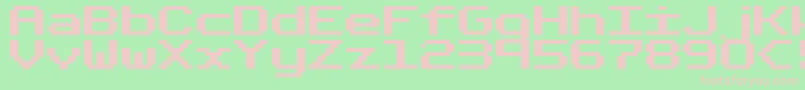 FixedBo Font – Pink Fonts on Green Background