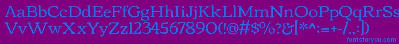 fuente CorbenRegular – Fuentes Azules Sobre Fondo Morado