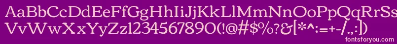 CorbenRegular Font – Pink Fonts on Purple Background