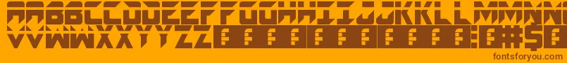More about Spacecraft Font Spacecraft Font – Brown Fonts on Orange Background
