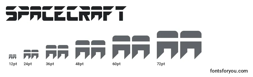 Spacecraft Font Sizes