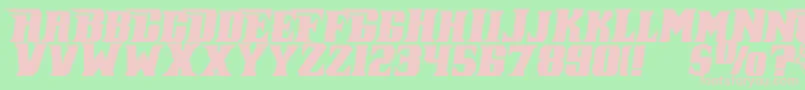 PiratekegI Font – Pink Fonts on Green Background