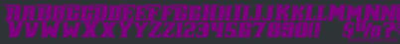 Police PiratekegI – polices violettes sur fond noir