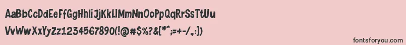 Levinaive Font – Black Fonts on Pink Background
