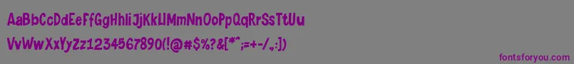 Levinaive Font – Purple Fonts on Gray Background