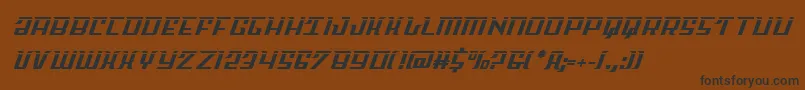 Skycablaser Font – Black Fonts on Brown Background