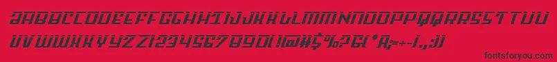 Skycablaser Font – Black Fonts on Red Background