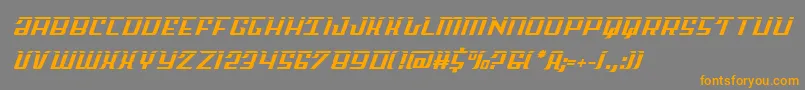 Skycablaser Font – Orange Fonts on Gray Background