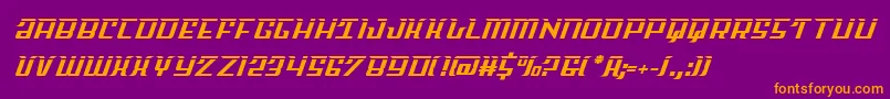 Skycablaser Font – Orange Fonts on Purple Background