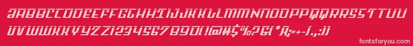 Шрифт Skycablaser – розовые шрифты на красном фоне