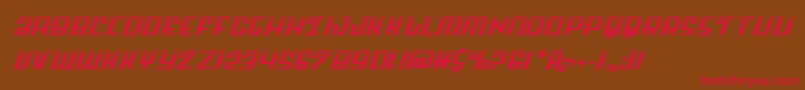 Skycablaser Font – Red Fonts on Brown Background