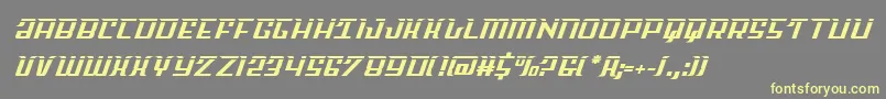 Skycablaser Font – Yellow Fonts on Gray Background