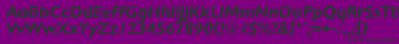 ChantillyantiqueBolditalic Font – Black Fonts on Purple Background