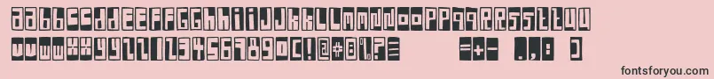 FeBoxFontNegative Font – Black Fonts on Pink Background