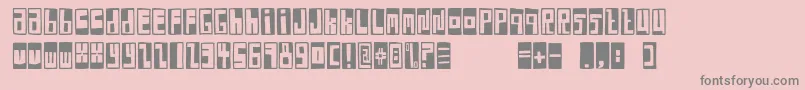FeBoxFontNegative Font – Gray Fonts on Pink Background