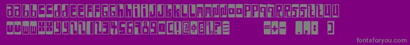 Шрифт FeBoxFontNegative – серые шрифты на фиолетовом фоне