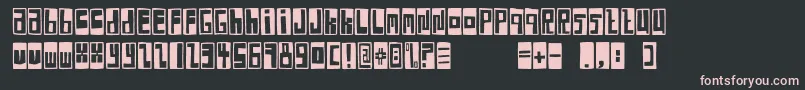 FeBoxFontNegative Font – Pink Fonts on Black Background