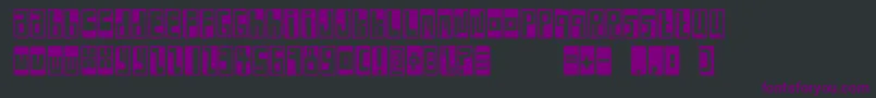 FeBoxFontNegative Font – Purple Fonts on Black Background