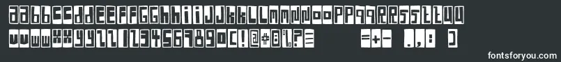FeBoxFontNegative-Schriftart – Weiße Schriften