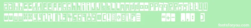 FeBoxFontNegative Font – White Fonts on Green Background
