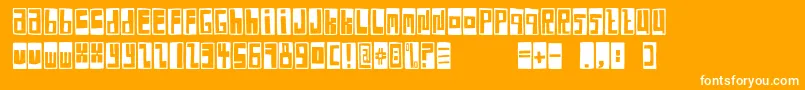 FeBoxFontNegative Font – White Fonts on Orange Background