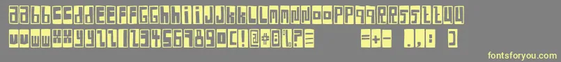 FeBoxFontNegative Font – Yellow Fonts on Gray Background