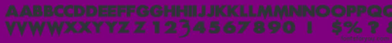 ScreamReal-fontti – mustat fontit violetilla taustalla
