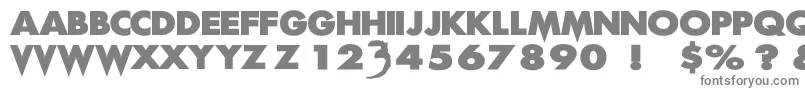 フォントScreamReal – 白い背景に灰色の文字