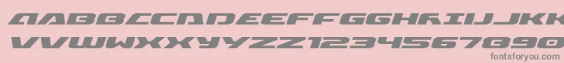 Czcionka Iapetusexpandital – szare czcionki na różowym tle
