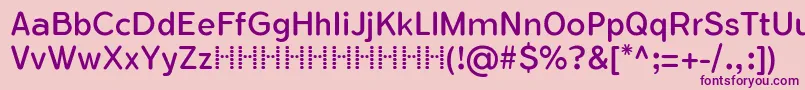 FlamanteRoundBookFfp Font – Purple Fonts on Pink Background